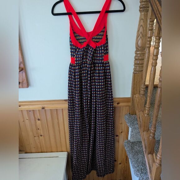 Vintage Dutchess Jr Loungewear Flower Knit Maxi Dress Size 6/7 - Picture 9 of 9